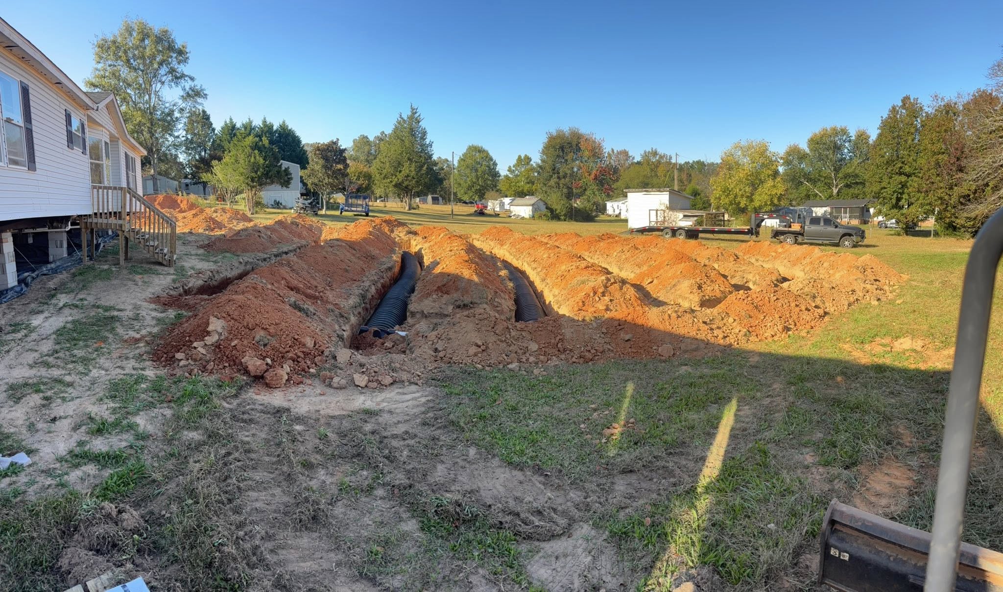 Underground utility line installation in South Carolina